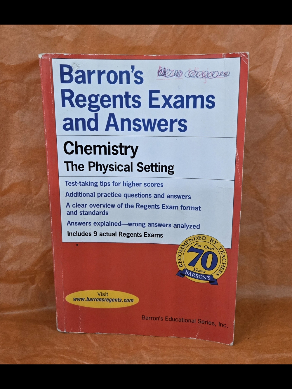 BARRON'S REGENTS EXAMS AND ANSWERS CHEMISTRY PHYSICAL